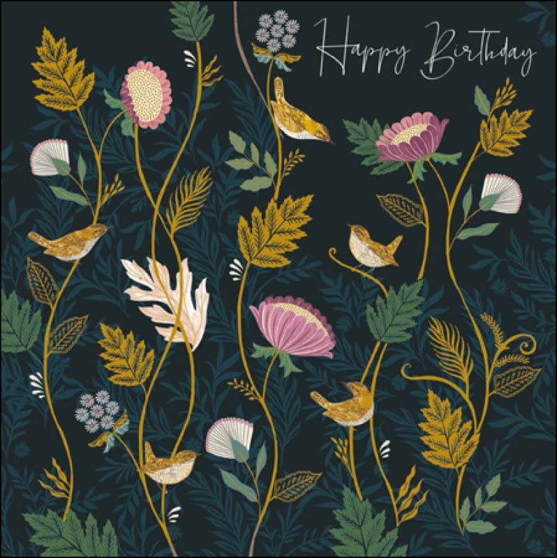 Cirl Buntings Birthday Card