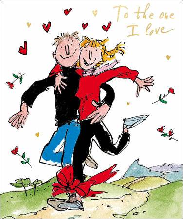 Quentin Blake One I Love Valentines Card - House of Cards