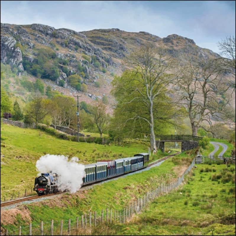 Eskdale Train Greeting Card - House of Cards
