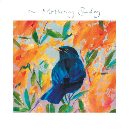 Blue Bird on Mothering Sunday Card