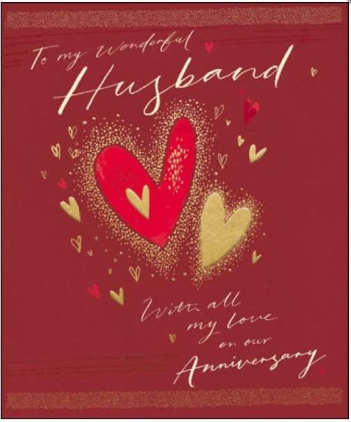 Wonderful Husband Anniversary Greeting Card