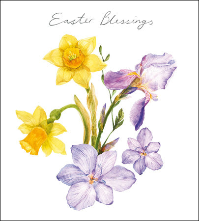Daffodil and Iris Easter Cards