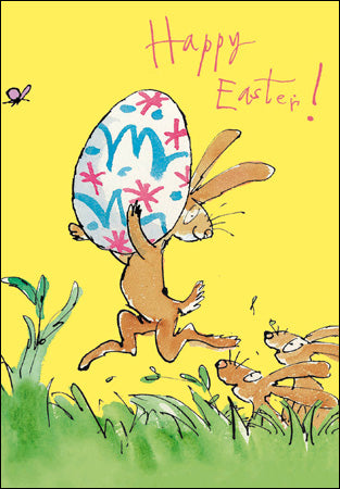 Quentin Blake Bunny with Egg Easter Card