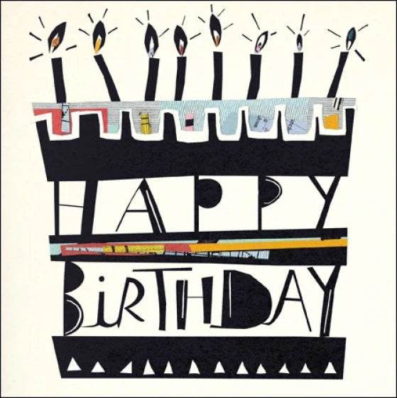 Candles Happy Birthday Card - House of Cards
