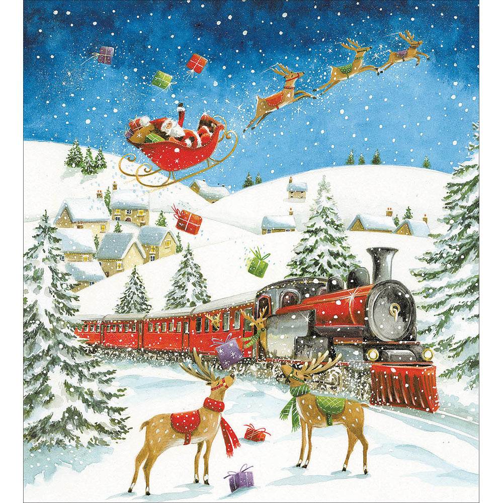 5 Santa Express Charity Christmas Cards - House of Cards
