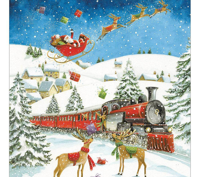 5 Santa Express Charity Christmas Cards - House of Cards