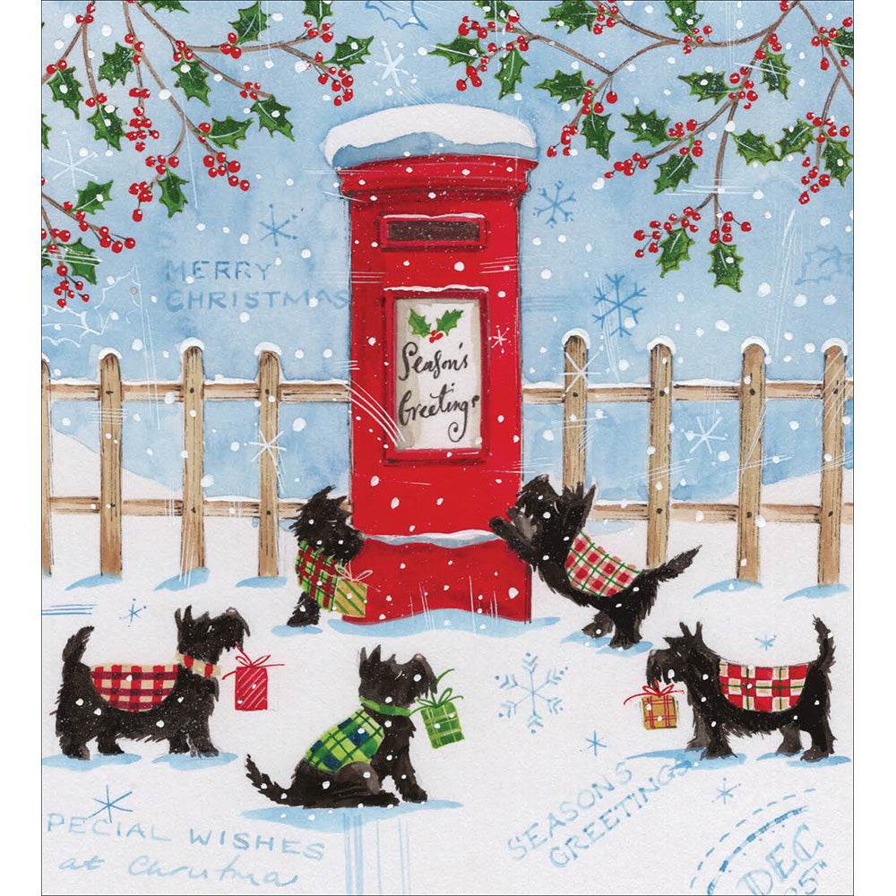 5 Postbox Dogs Charity Christmas Cards - House of Cards