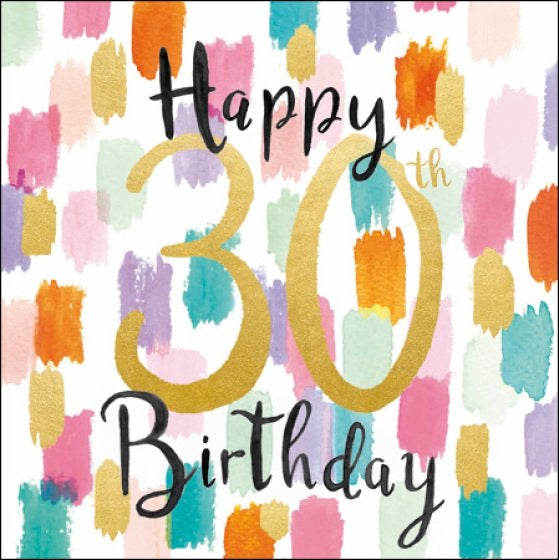 Candy Floss 30th Happy Birthday Card