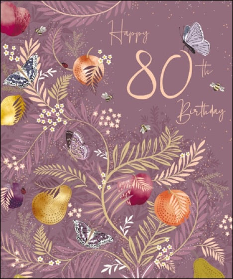 National Trust Wimpole Estate 80th Birthday Card