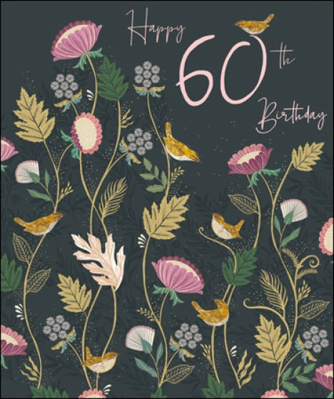 Cirl Buntings 60th Birthday Card