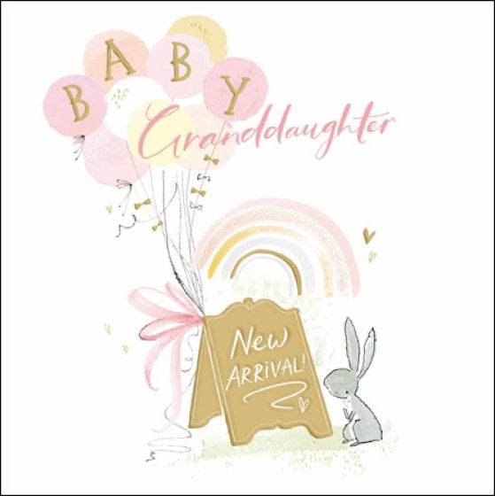 Baby Granddaughter New Arrival Greeting Card - House of Cards