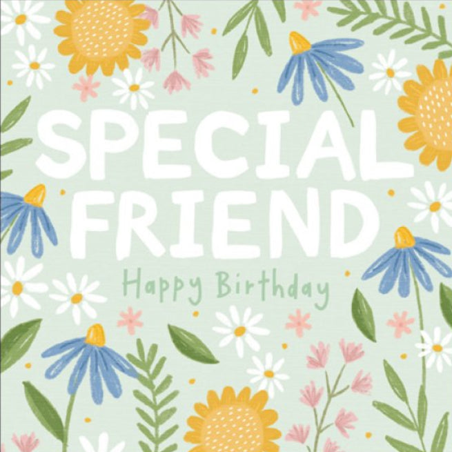 Honey Blossom Special Friend Birthday Card