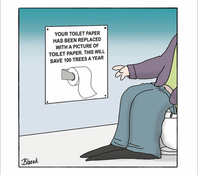 Replaced Toilet Paper Greeting Card
