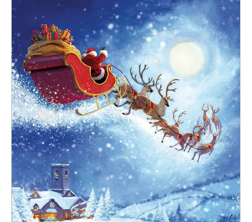 5 Watching Santa Charity Christmas Cards - House of Cards