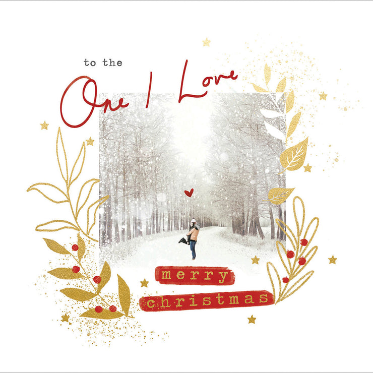 One I Love Forest Christmas Card