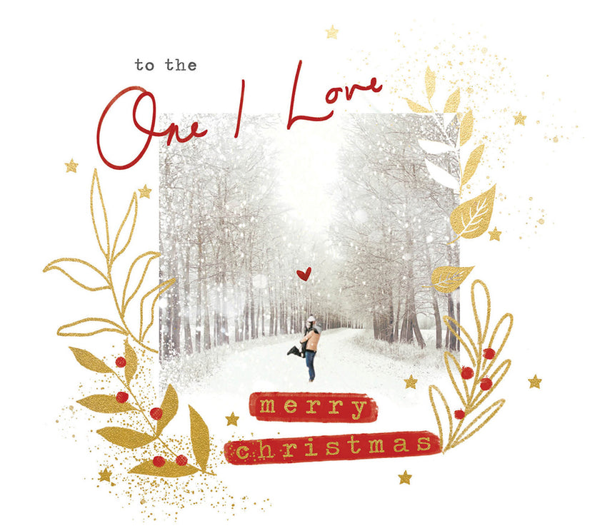 One I Love Forest Christmas Card