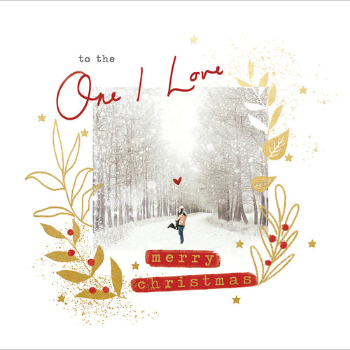 One I Love Forest Christmas Card
