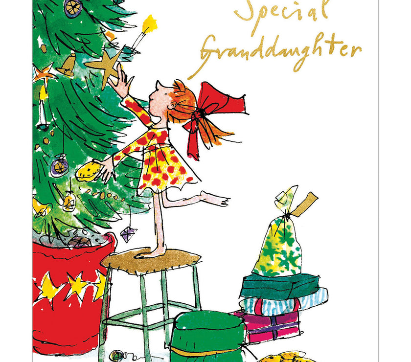 Granddaughter Tree Christmas Card