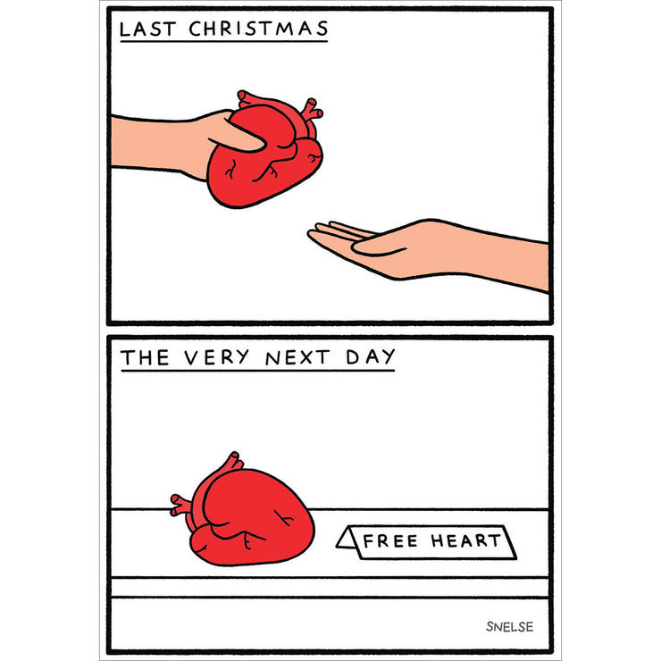 Free Heart Christmas Card