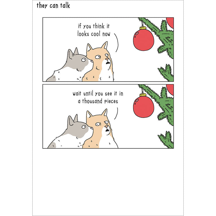Cats Looks Cool Christmas Card