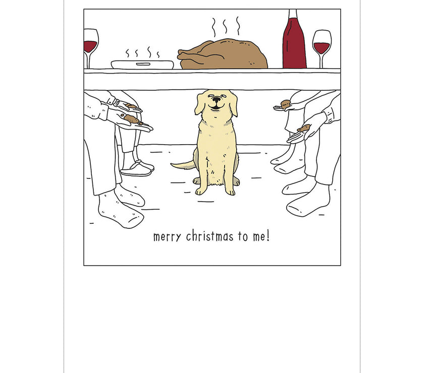 Dog Dinner Christmas Card