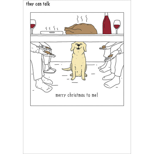 Dog Dinner Christmas Card