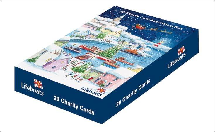 20 Assorted Lifeboats Charity Boxed Christmas Cards - House of Cards