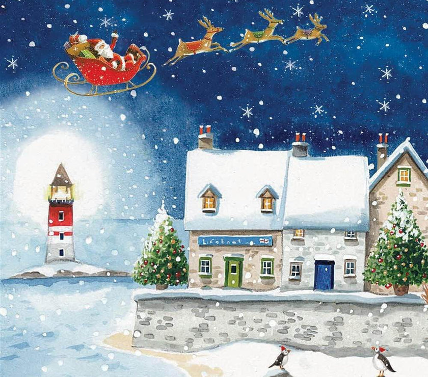20 Assorted Lifeboats Charity Boxed Christmas Cards - House of Cards