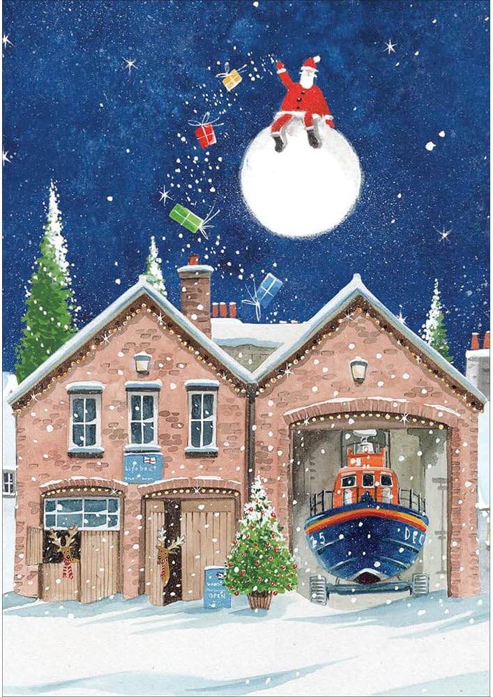 20 Assorted Lifeboats Charity Boxed Christmas Cards - House of Cards