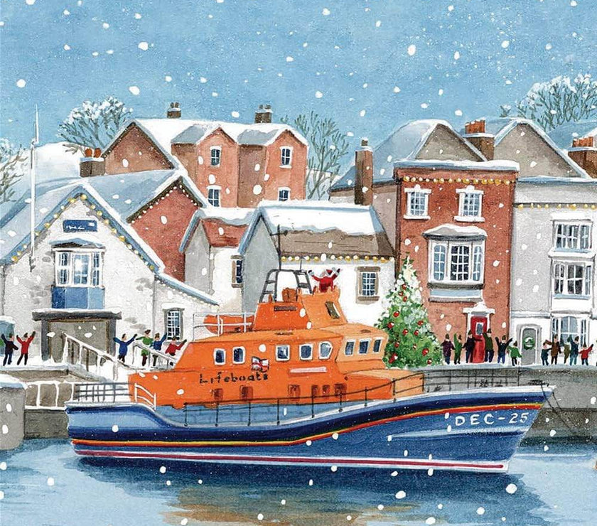 20 Assorted Lifeboats Charity Boxed Christmas Cards - House of Cards