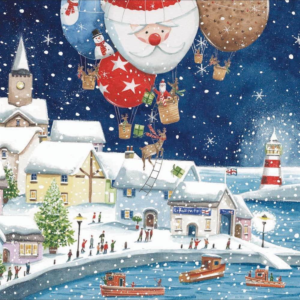 20 Assorted Lifeboats Charity Boxed Christmas Cards - House of Cards