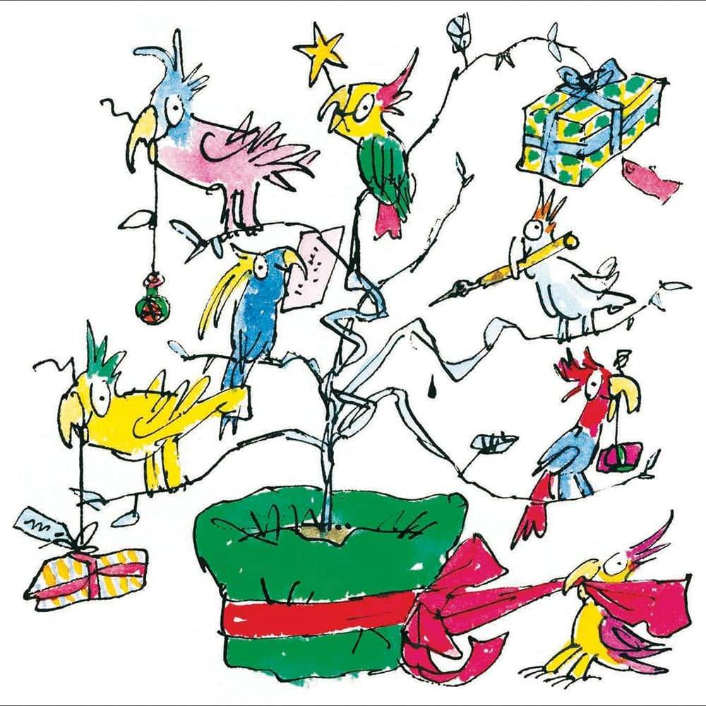 20 Quentin Blake Assorted Charity Boxed Christmas Cards - House of Cards