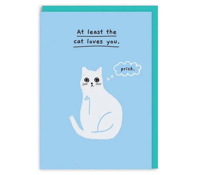 Ken Cat Loves You Birthday Card