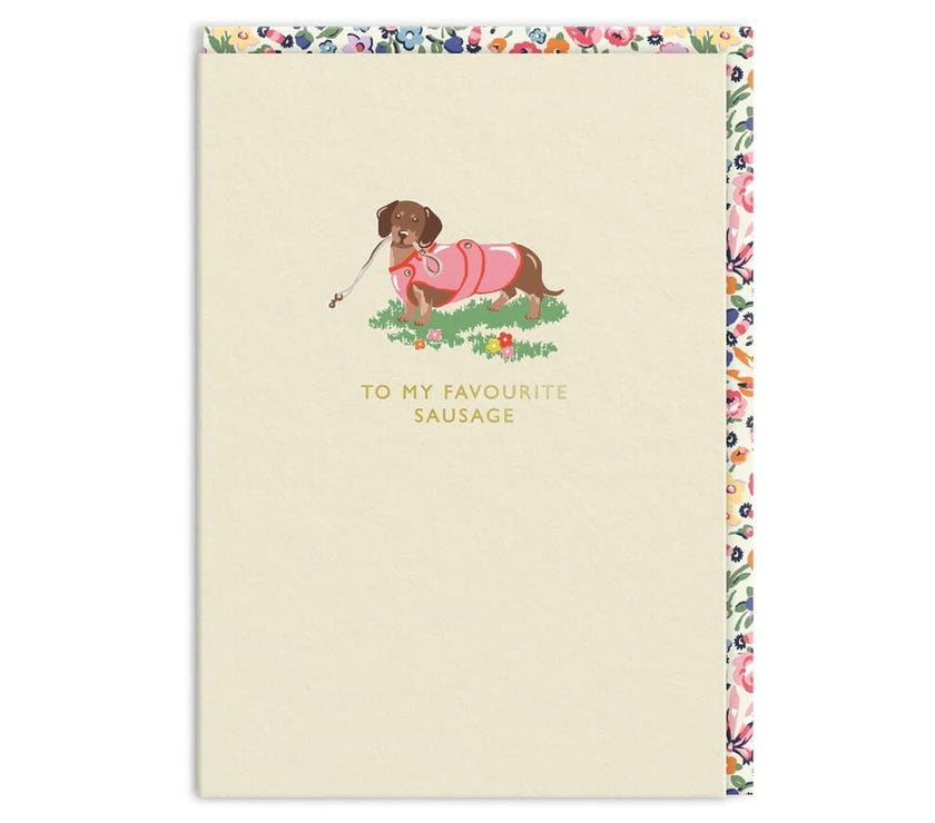 Cath Kidston Dachshund Birthday Card