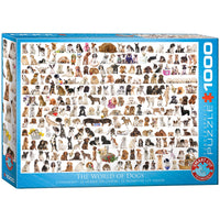 World of Dogs 1000 Piece Jigsaw Puzzle, Dog and Puppy Collage, Gift for Dog Lovers, Completed Size 48 cm x 68 cm