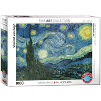 Starry Night by Vincent van Gogh, 1000-Piece Jigsaw Puzzle, Fine Art Puzzle
