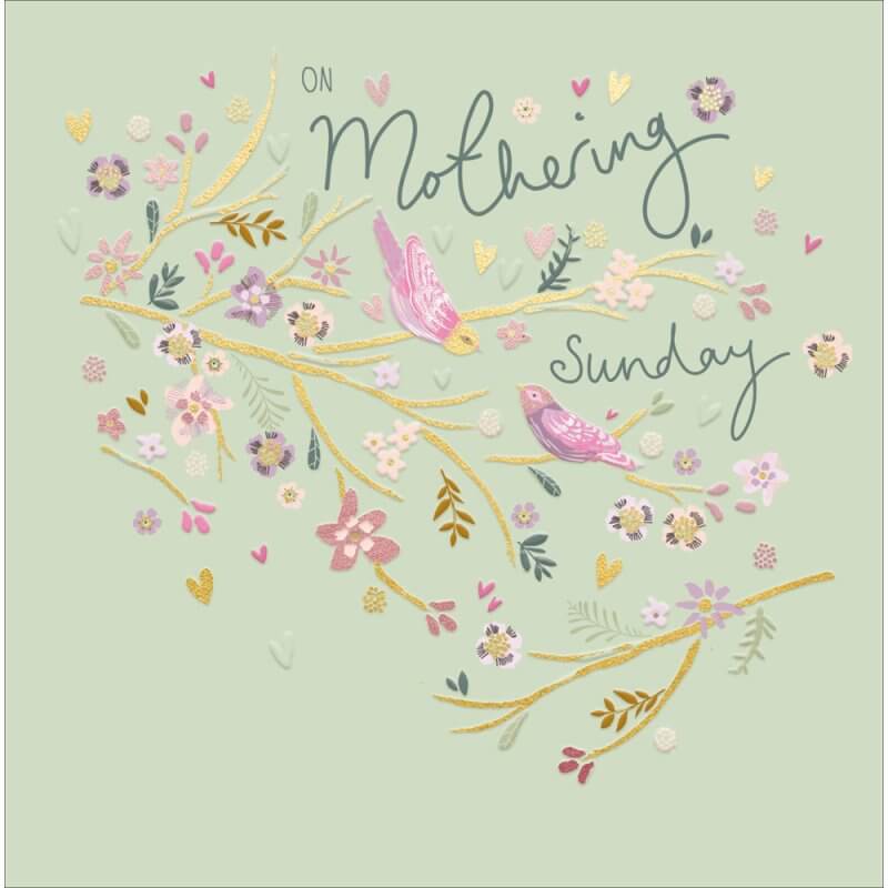 Peach & Prosecco Mothering Sunday Card