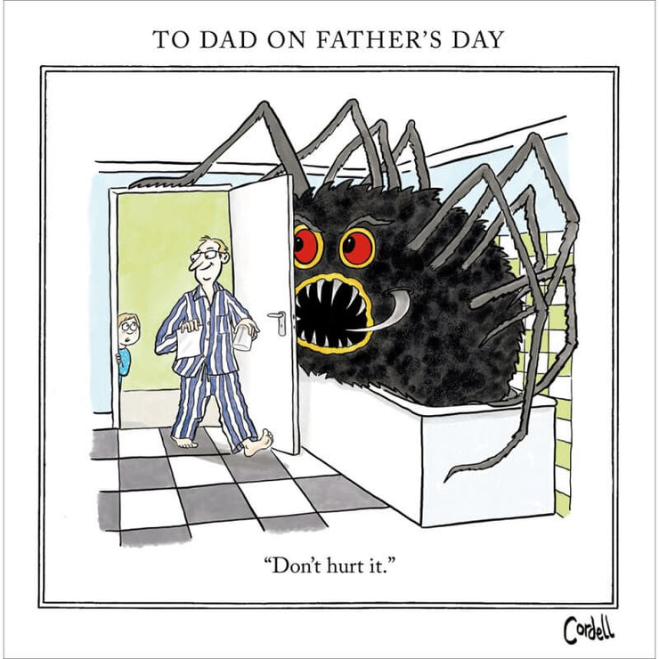 Dont Hurt It Spider Fathers Day Card