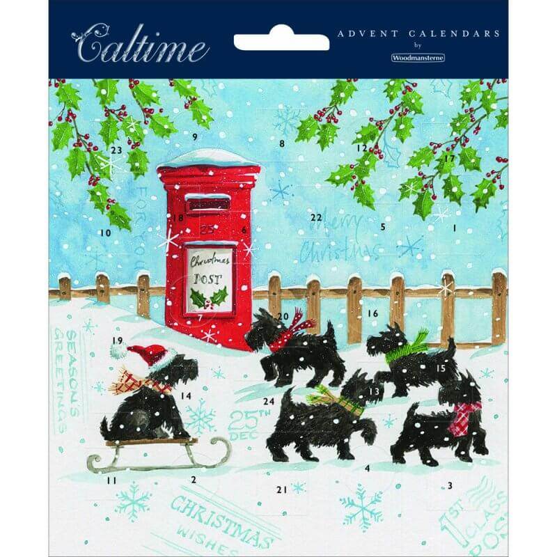 Scottie Dogs Advent Card - House of Cards