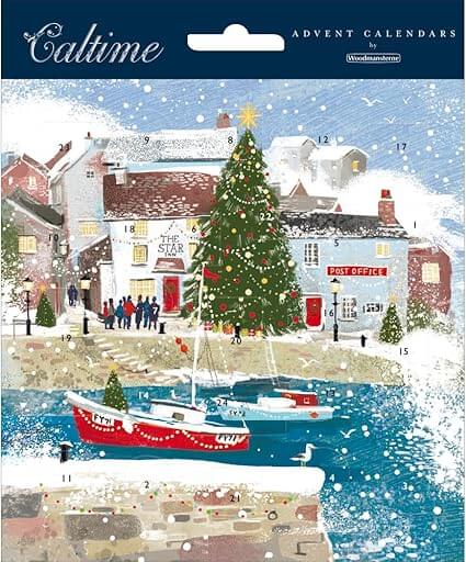 Fishing Village Advent Card
