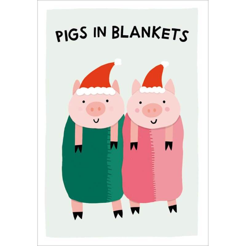 Pigs in Blankets Christmas Card - House of Cards