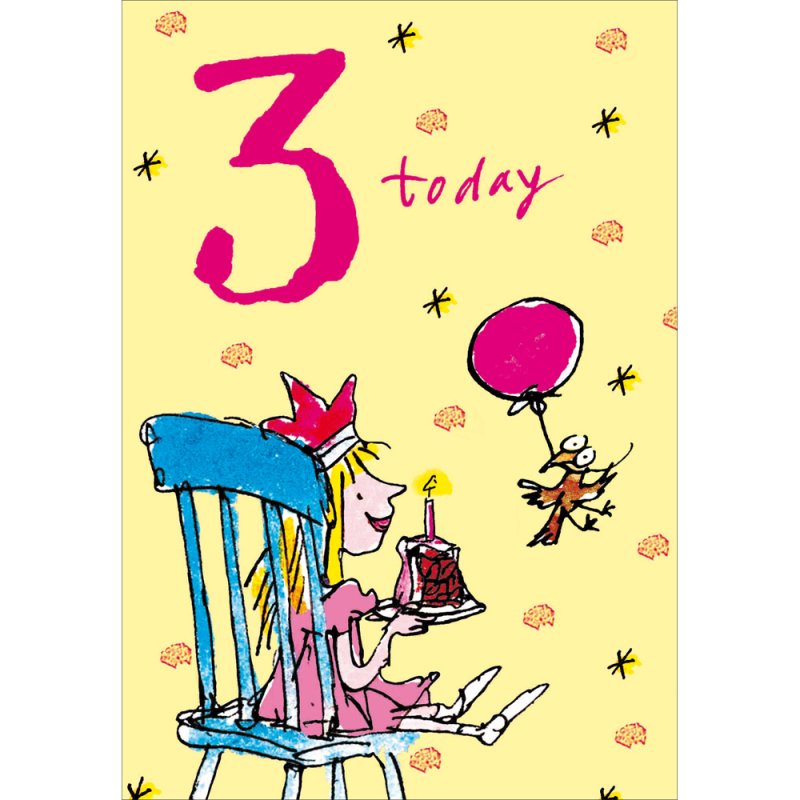 Quentin Blake 3 Today Birthday Card