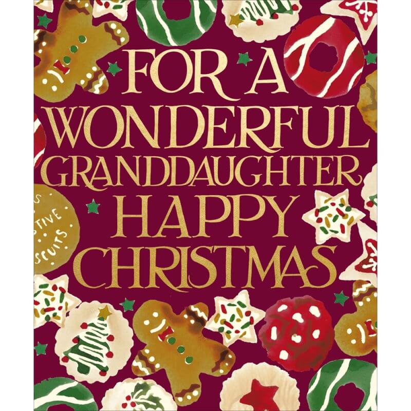 Wonderful Granddaughter Christmas Card