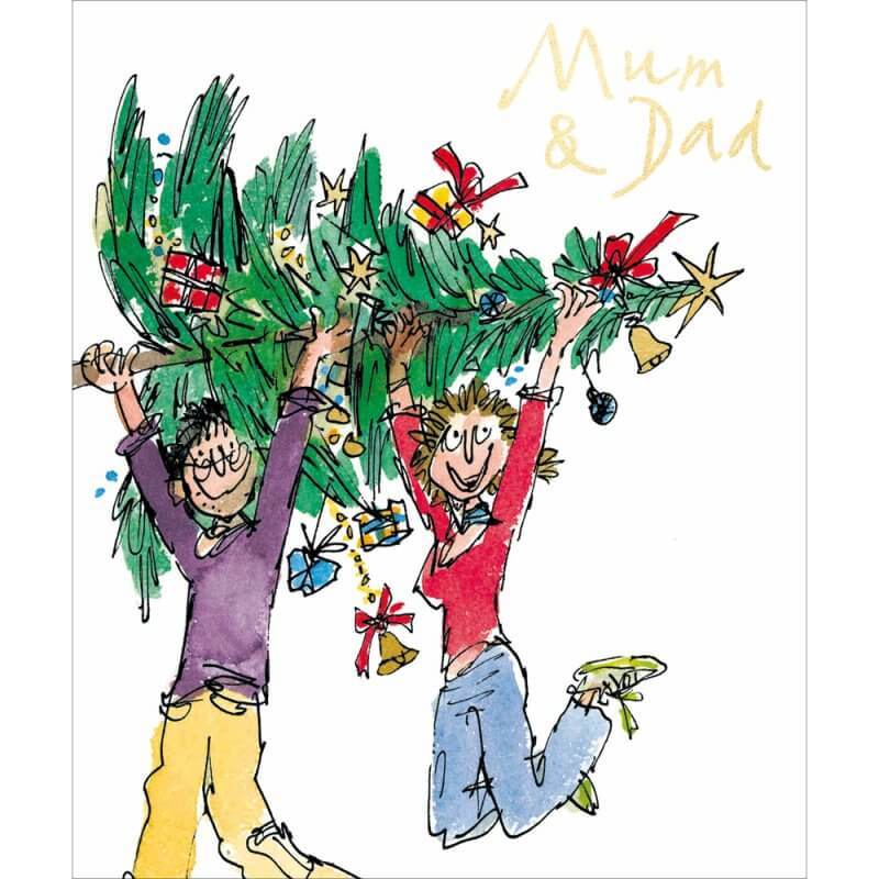 Mum and Dad Christmas Card - House of Cards