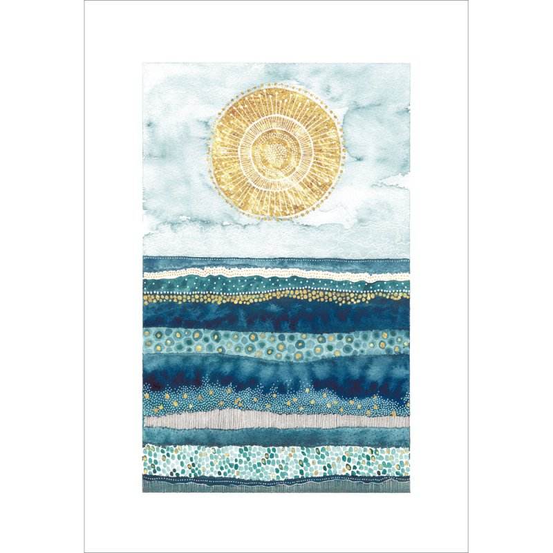Seascape Greeting Card - House of Cards