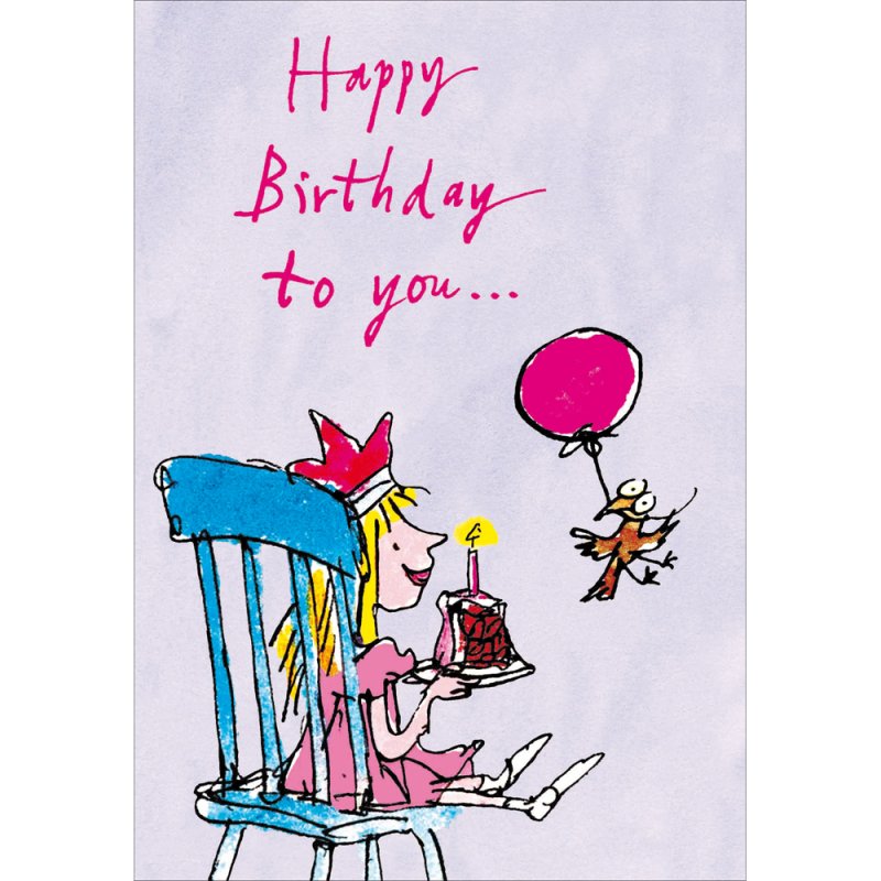 Quentin Blake Birthday Girl Birthday Card
