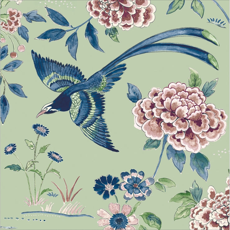 Indienne Peacock Greeting Card