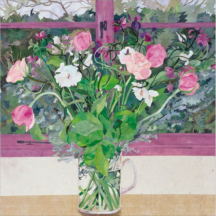 Jug Flowers Birthday Card