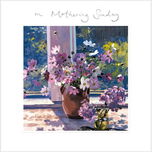 Purple Mothering Sunday Card