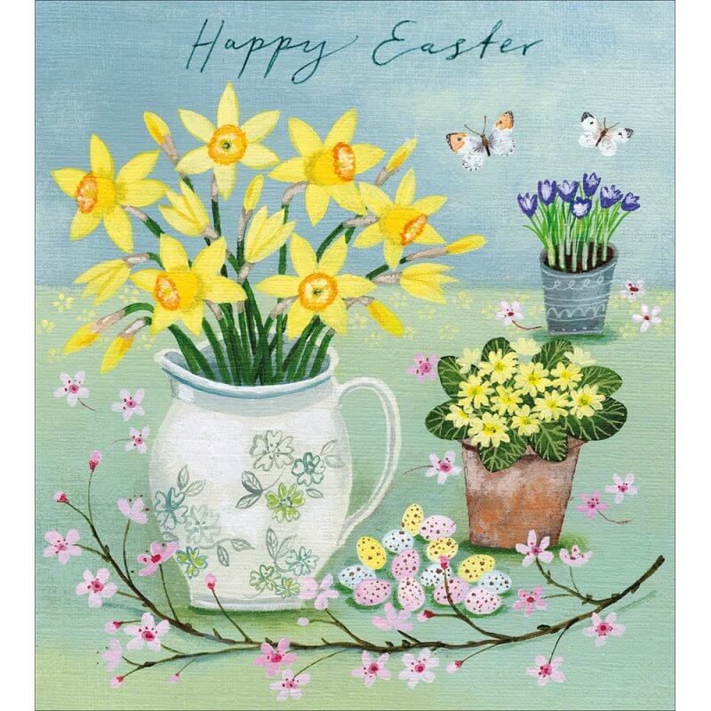 Daffodil Jug Easter Cards